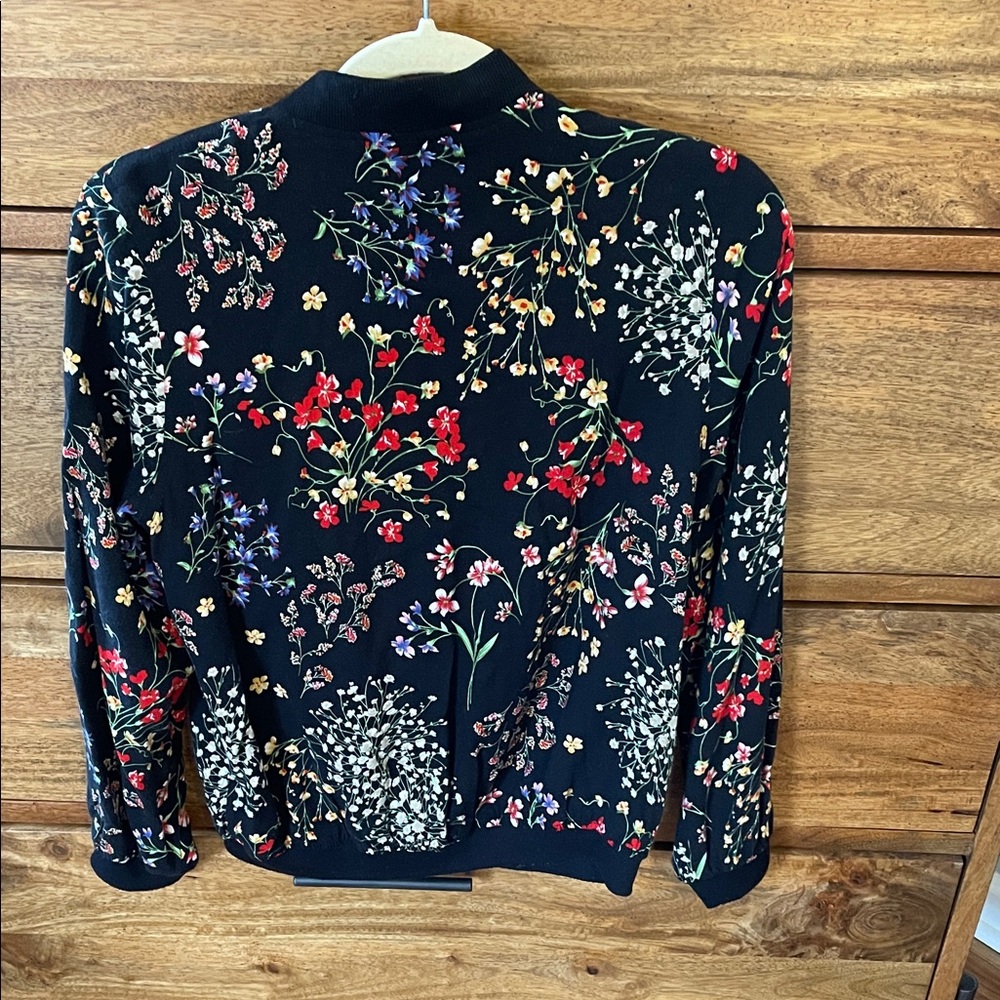 Cynthia Rowley Women's Floral Bomber Jacket - Picture 3 of 5